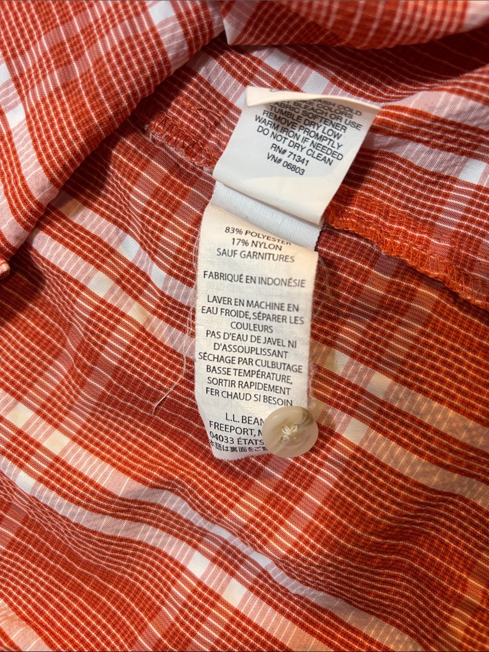 LLBean short sleeved button down - Picture 4 of 11